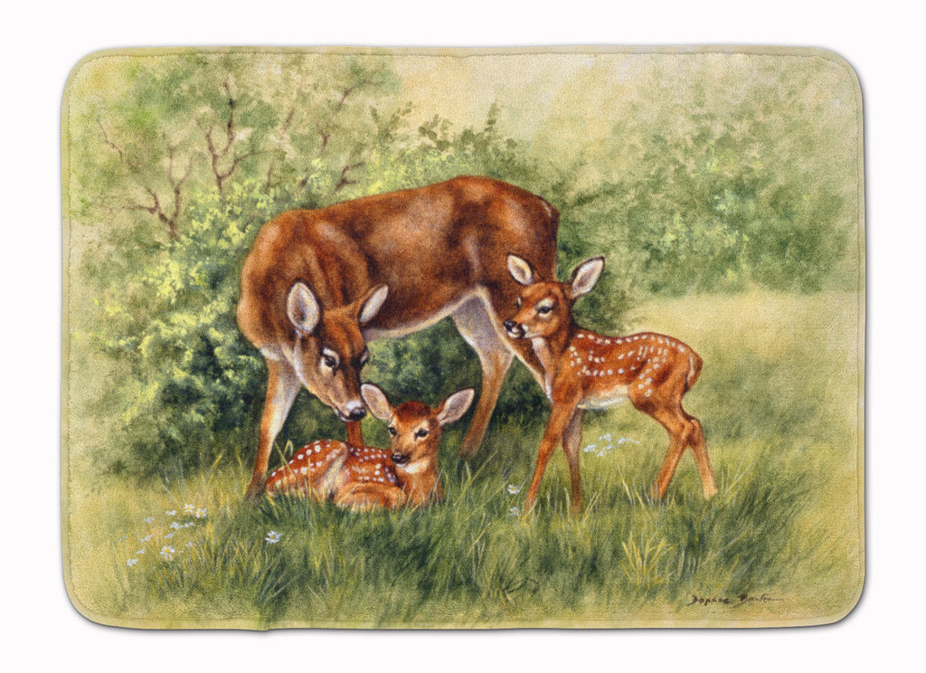 Deer by Daphne Baxter Memory Foam Kitchen Mat Machine Washable Anti-Fatigue Cushion Comfort Bath or Kitchen Rug