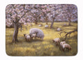 Sheep by Daphne Baxter Memory Foam Kitchen Mat Machine Washable Anti-Fatigue Cushion Comfort Bath or Kitchen Rug
