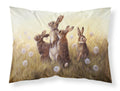 Rabbits in the Dandelions Standard Pillowcase Lightweight Super Soft Easy Care Decorative Artwork Pillowcase, Standard