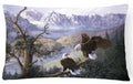 Eagles by Daphne Baxter Decorative Throw Pillow 12x16 Indoor Outdoor Accent Cushion, Fabric Cover with Insert for Sofa, Bed, Porch & Living Room