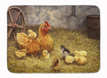 Chicken Hen and Her Chicks Memory Foam Kitchen Mat Machine Washable Anti-Fatigue Cushion Comfort Bath or Kitchen Rug