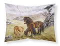 Horses in the Meadow Standard Pillowcase Lightweight Super Soft Easy Care Decorative Artwork Pillowcase, Standard