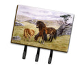 Horses in the Meadow Leash or Key Holder Wall Hooks, Coat Rack Wall Mount, for Hanging Keys, Towels, Aprons, Leashes