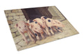 Pigs Piglets by Daphne Baxter Cutting Board Tempered Glass Kitchen Cutting Surface, Heat Resistant Chopping, Non-Slip Feet, Food Prep & Serving