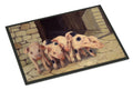 Pigs Piglets by Daphne Baxter Doormat Indoor Outdoor 18H X 27W Front Door Mat Rugs for Entryway, Non Slip Washable