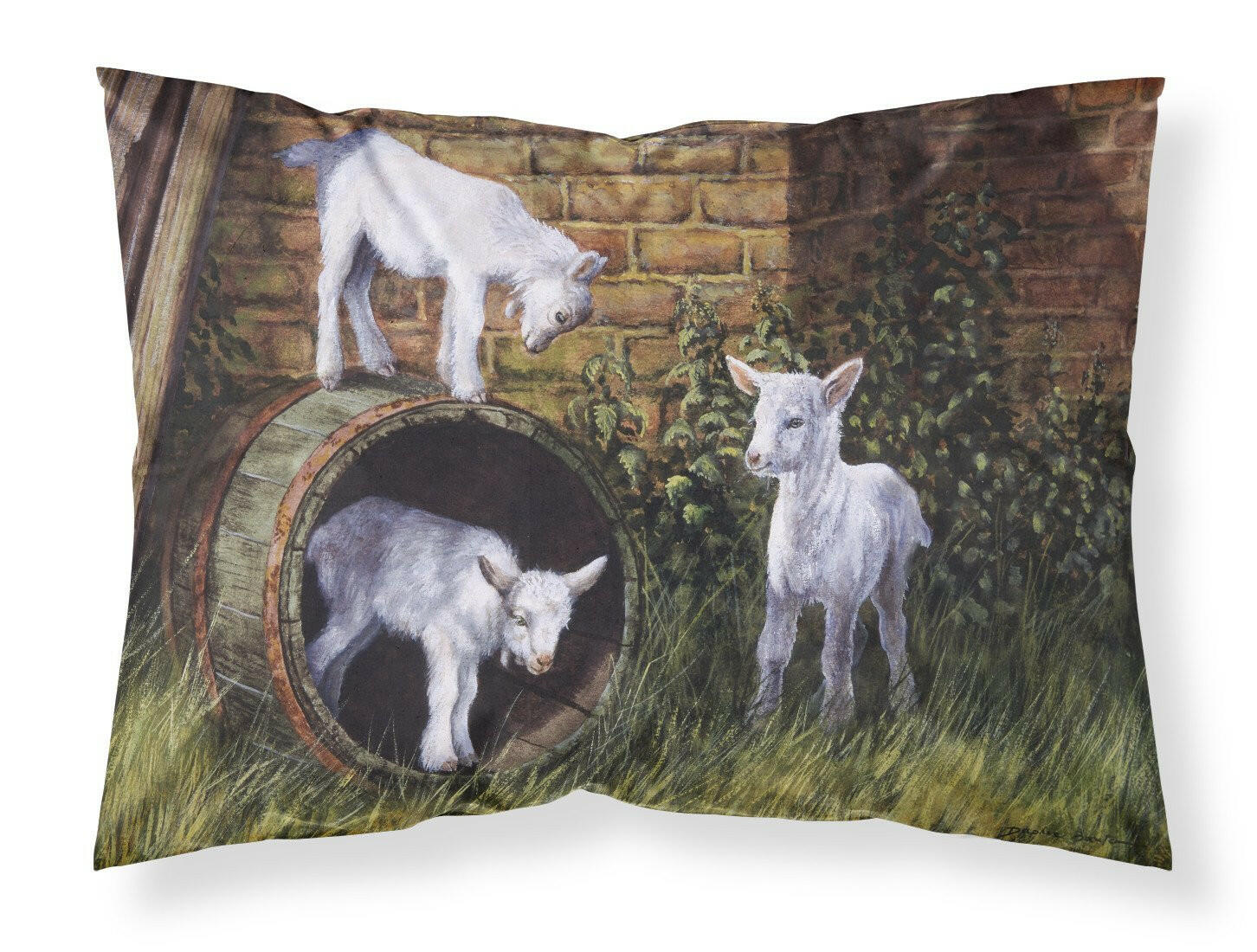 Goats by Daphne Baxter Standard Pillowcase Lightweight Super Soft Easy Care Decorative Artwork Pillowcase, Standard