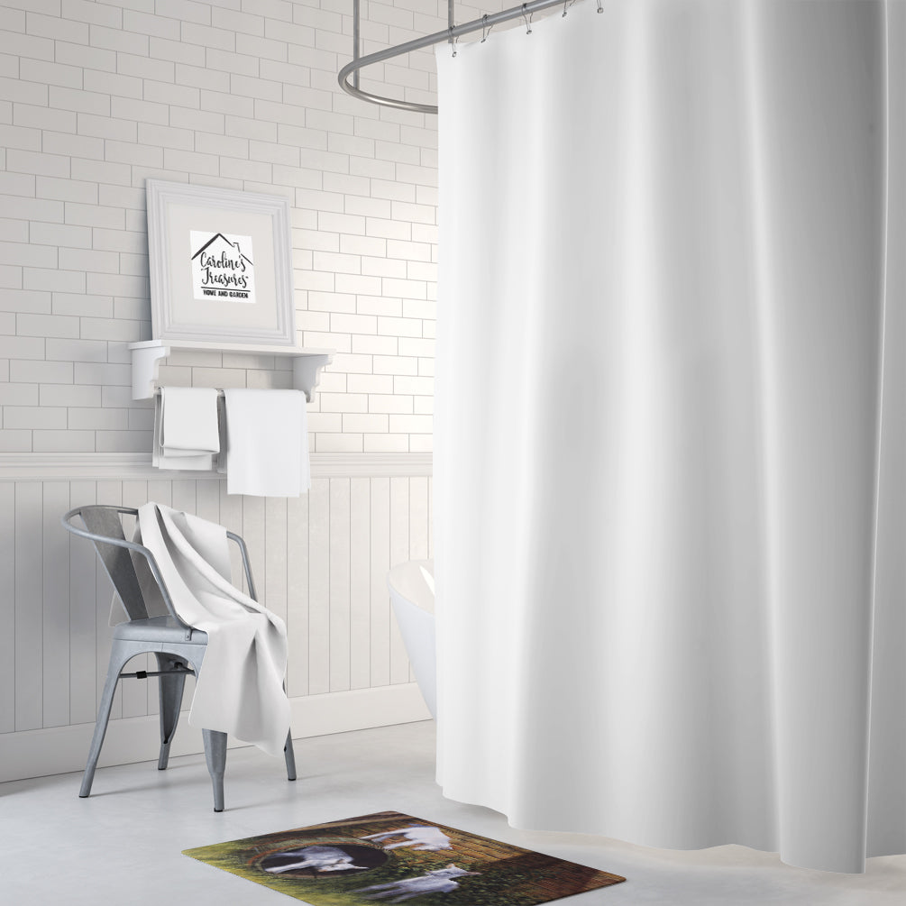 Goats by Daphne Baxter Memory Foam Kitchen Mat Machine Washable Anti-Fatigue Cushion Comfort Bath or Kitchen Rug