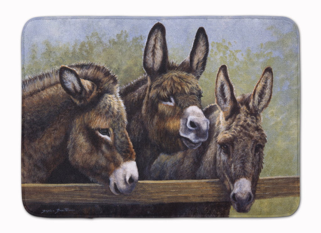 Donkeys by Daphne Baxter Memory Foam Kitchen Mat Machine Washable Anti-Fatigue Cushion Comfort Bath or Kitchen Rug