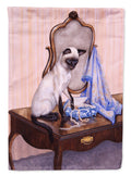 On The Dresser Siamese cat House Flag 28x40 Porch Sleeve Pole Decorative Outside Yard Banner Artwork Wall Hanging, Polyester