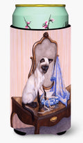 On The Dresser Siamese cat Tall Boy Hugger Can Cooler Sleeve Machine Washable Drink Collapsible Insulator Beverage Insulated Holder