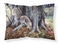 Grey Squirrels around the Tree Standard Pillowcase Lightweight Super Soft Easy Care Decorative Artwork Pillowcase, Standard