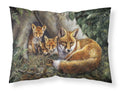A Family of Foxes at Home Standard Pillowcase Lightweight Super Soft Easy Care Decorative Artwork Pillowcase, Standard