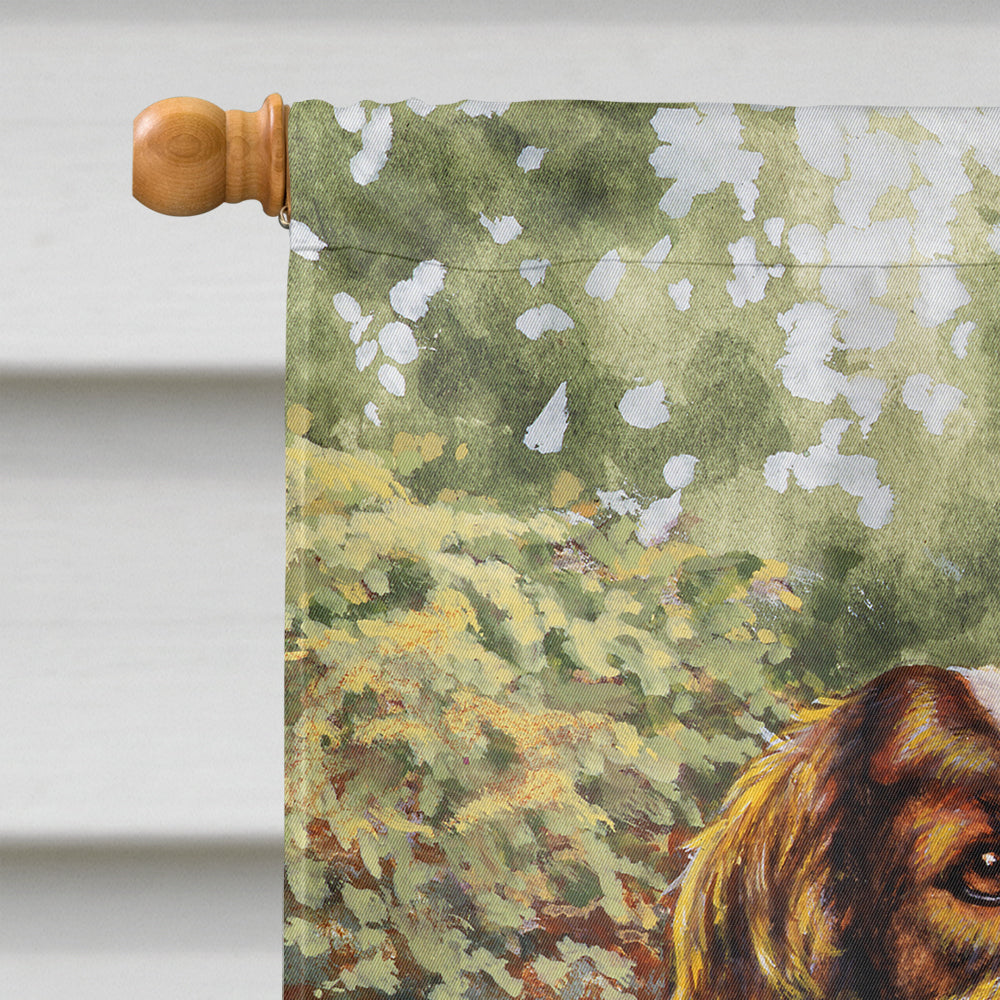 Springer Spaniels by Daphne Baxter House Flag 28x40 Porch Sleeve Pole Decorative Outside Yard Banner Artwork Wall Hanging, Polyester