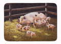 Pigs Piglets at Dinner Time Memory Foam Kitchen Mat Machine Washable Anti-Fatigue Cushion Comfort Bath or Kitchen Rug