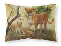 Lion and Cubs by Daphne Baxter Standard Pillowcase Lightweight Super Soft Easy Care Decorative Artwork Pillowcase, Standard