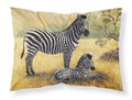 Zebras by Daphne Baxter Standard Pillowcase Lightweight Super Soft Easy Care Decorative Artwork Pillowcase, Standard