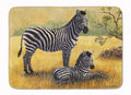 Zebras by Daphne Baxter Memory Foam Kitchen Mat Machine Washable Anti-Fatigue Cushion Comfort Bath or Kitchen Rug