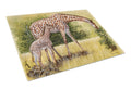 Giraffes by Daphne Baxter Cutting Board Tempered Glass Kitchen Cutting Surface, Heat Resistant Chopping, Non-Slip Feet, Food Prep & Serving