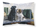 On The Tailgate Labrador and Springer Spaniel Standard Pillowcase Lightweight Super Soft Easy Care Decorative Artwork Pillowcase, Standard