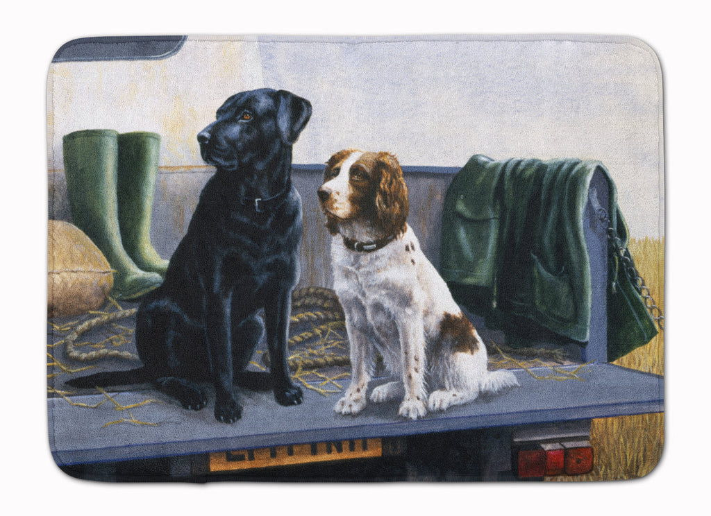 On The Tailgate Labrador and Springer Spaniel Memory Foam Kitchen Mat Machine Washable Anti-Fatigue Cushion Comfort Bath or Kitchen Rug
