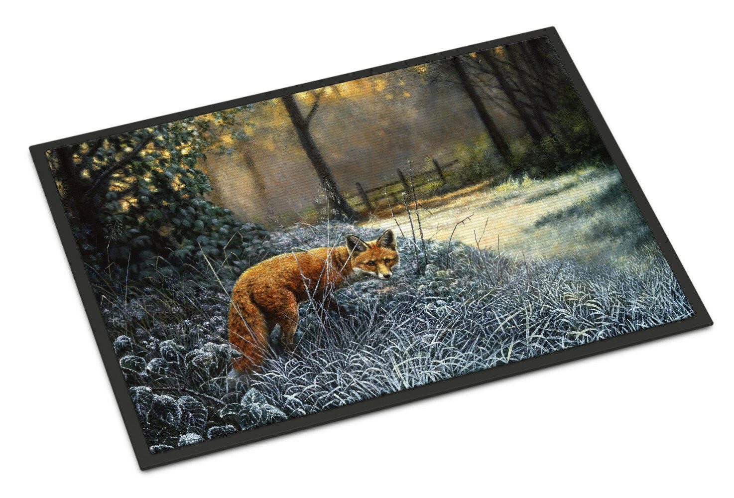 Fox on the Hunt Doormat Indoor Outdoor 18H X 27W Front Door Mat Rugs for Entryway, Non Slip Washable