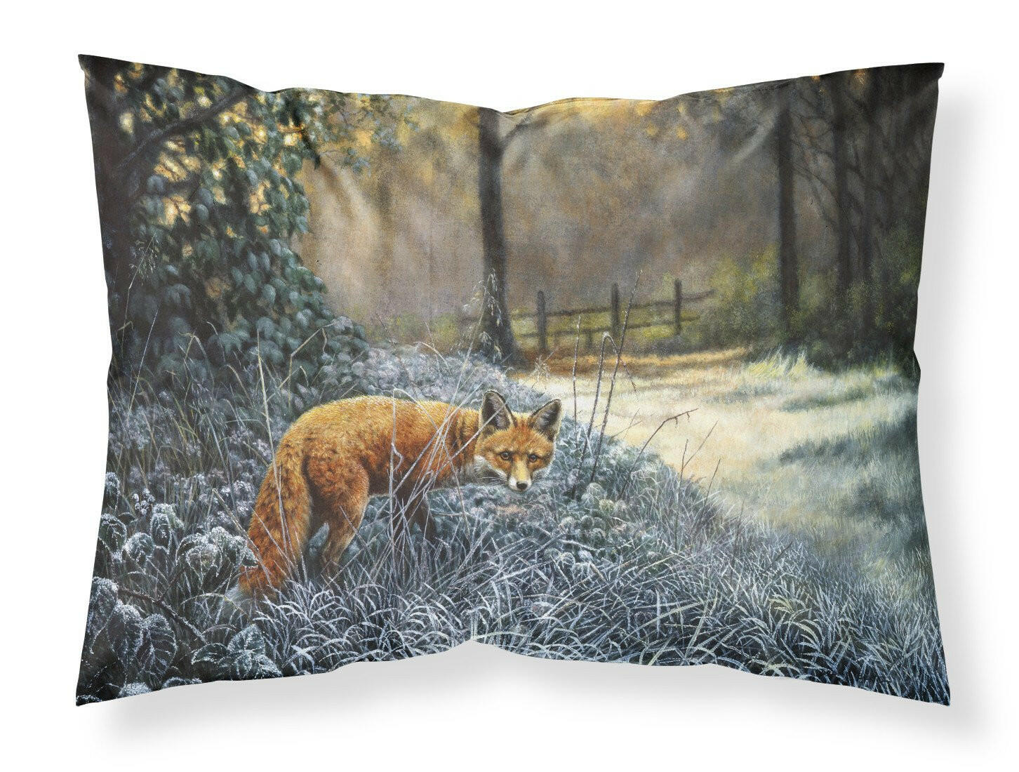 Fox on the Hunt Standard Pillowcase Lightweight Super Soft Easy Care Decorative Artwork Pillowcase, Standard