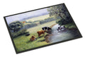 Cows Drinking at the Creek Bank Doormat Indoor Outdoor 24H X 36W Front Door Mat Rugs for Entryway, Non Slip Washable Low Pile,
