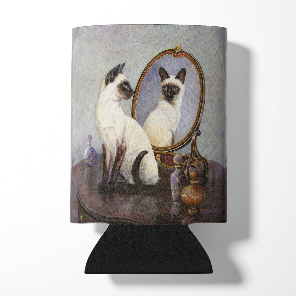 Siamese Reflection by Daphne Baxter Can or Bottle Hugger Cooler Sleeve for Standard 12 oz Cans, Insulated Foam Beer & Soda Can Hugger Reusable