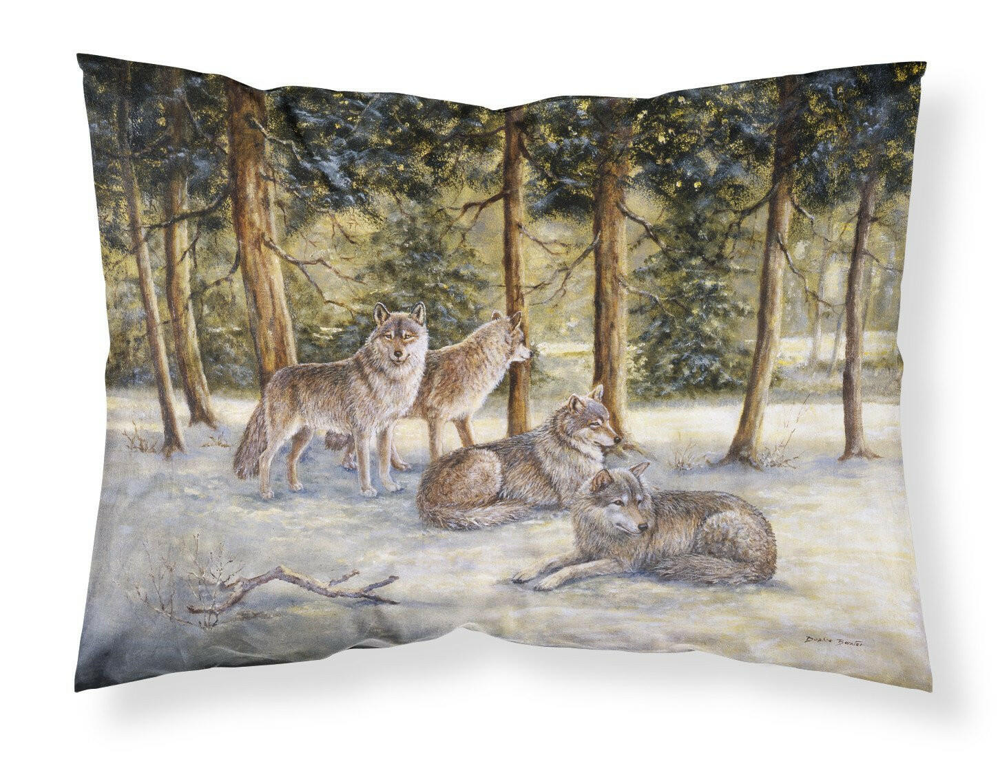 Wolves by Daphne Baxter Standard Pillowcase Lightweight Super Soft Easy Care Decorative Artwork Pillowcase, Standard