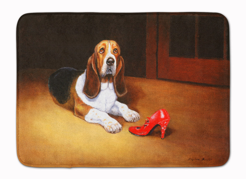 Basset and Shoe Memory Foam Kitchen Mat Machine Washable Anti-Fatigue Cushion Comfort Bath or Kitchen Rug
