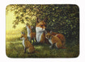 Foxes Resitng under the Tree Memory Foam Kitchen Mat Machine Washable Anti-Fatigue Cushion Comfort Bath or Kitchen Rug