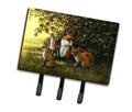 Foxes Resitng under the Tree Leash or Key Holder Wall Hooks, Coat Rack Wall Mount, for Hanging Keys, Towels, Aprons, Leashes