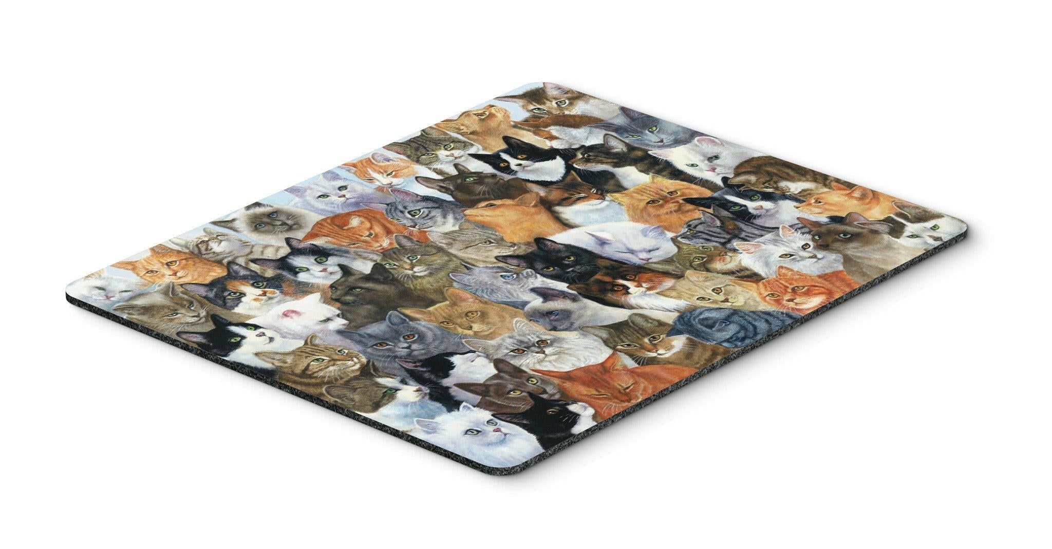 Cats Galore Mouse Pad, Heat Resistant Trivet Hot Pad , Non Slip Rubber Desk Mat, Kitchen Counter Protector, Home Office Decor Gift