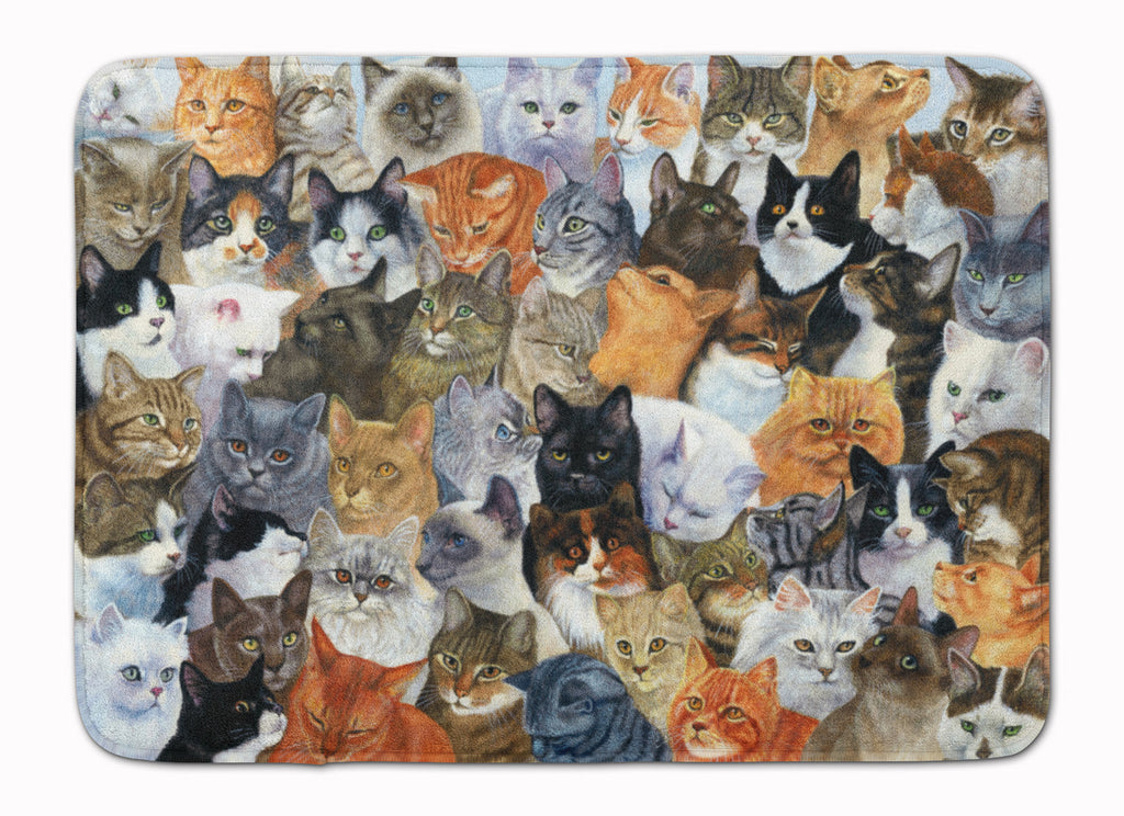 Cats Galore Memory Foam Kitchen Mat Machine Washable Anti-Fatigue Cushion Comfort Bath or Kitchen Rug