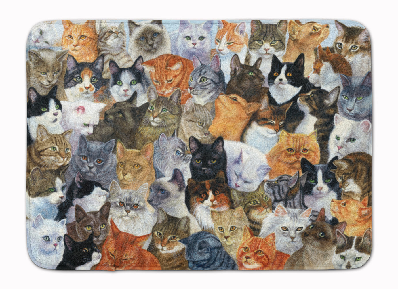 Cats Galore Memory Foam Kitchen Mat Machine Washable Anti-Fatigue Cushion Comfort Bath or Kitchen Rug