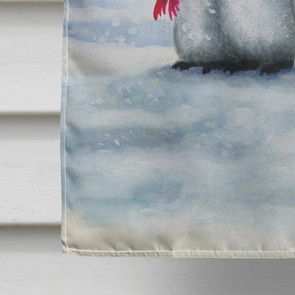 Penguins by Daphne Baxter House Flag 28x40 Porch Sleeve Pole Decorative Outside Yard Banner Artwork Wall Hanging, Polyester