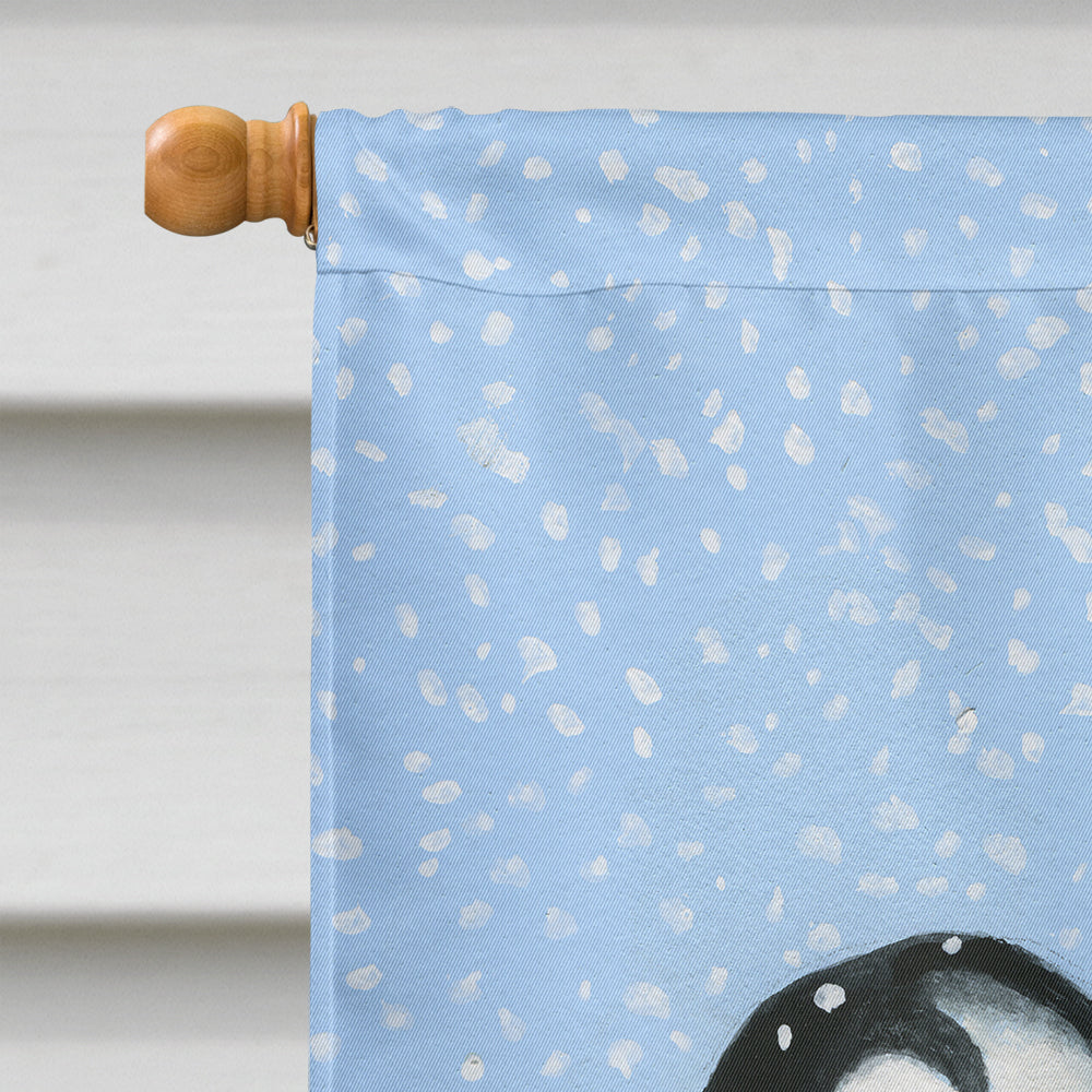 Penguin Family by Daphne Baxter House Flag 28x40 Porch Sleeve Pole Decorative Outside Yard Banner Artwork Wall Hanging, Polyester