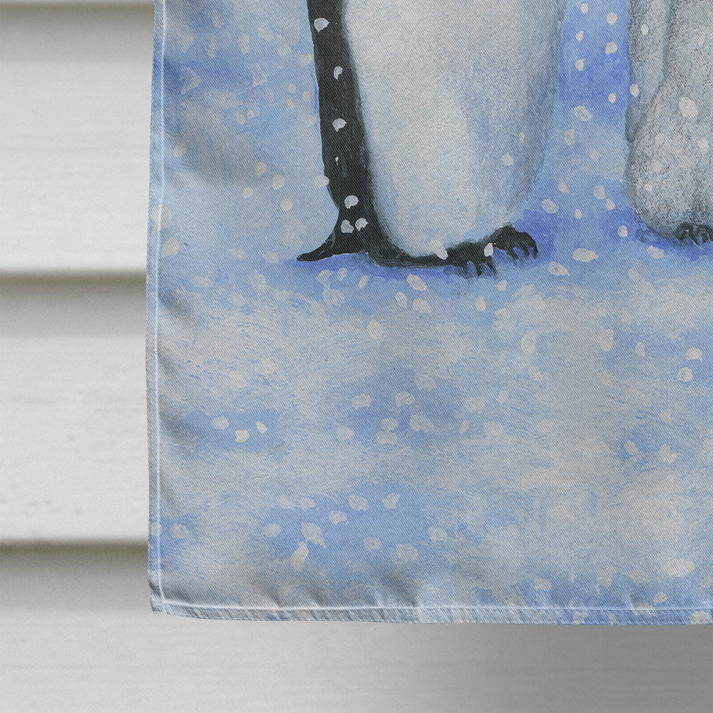 Penguin Family by Daphne Baxter House Flag 28x40 Porch Sleeve Pole Decorative Outside Yard Banner Artwork Wall Hanging, Polyester