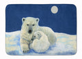 Polar Bears Moonlight Snuggle Memory Foam Kitchen Mat Machine Washable Anti-Fatigue Cushion Comfort Bath or Kitchen Rug