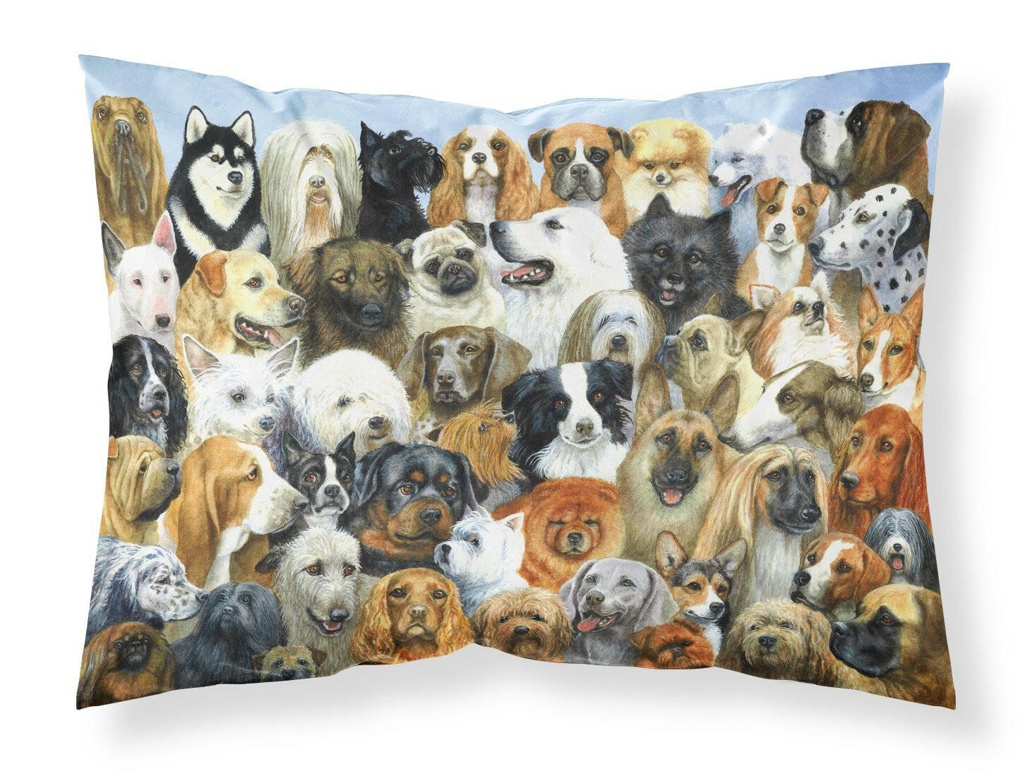 Fifty One Dogs Standard Pillowcase Lightweight Super Soft Easy Care Decorative Artwork Pillowcase, Standard