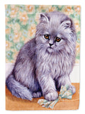 Grey Cat by Daphne Baxter House Flag 28x40 Porch Sleeve Pole Decorative Outside Yard Banner Artwork Wall Hanging, Polyester