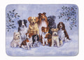 Winter Dogs Memory Foam Kitchen Mat Machine Washable Anti-Fatigue Cushion Comfort Bath or Kitchen Rug