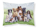 Springtime Dogs Standard Pillowcase Lightweight Super Soft Easy Care Decorative Artwork Pillowcase, Standard
