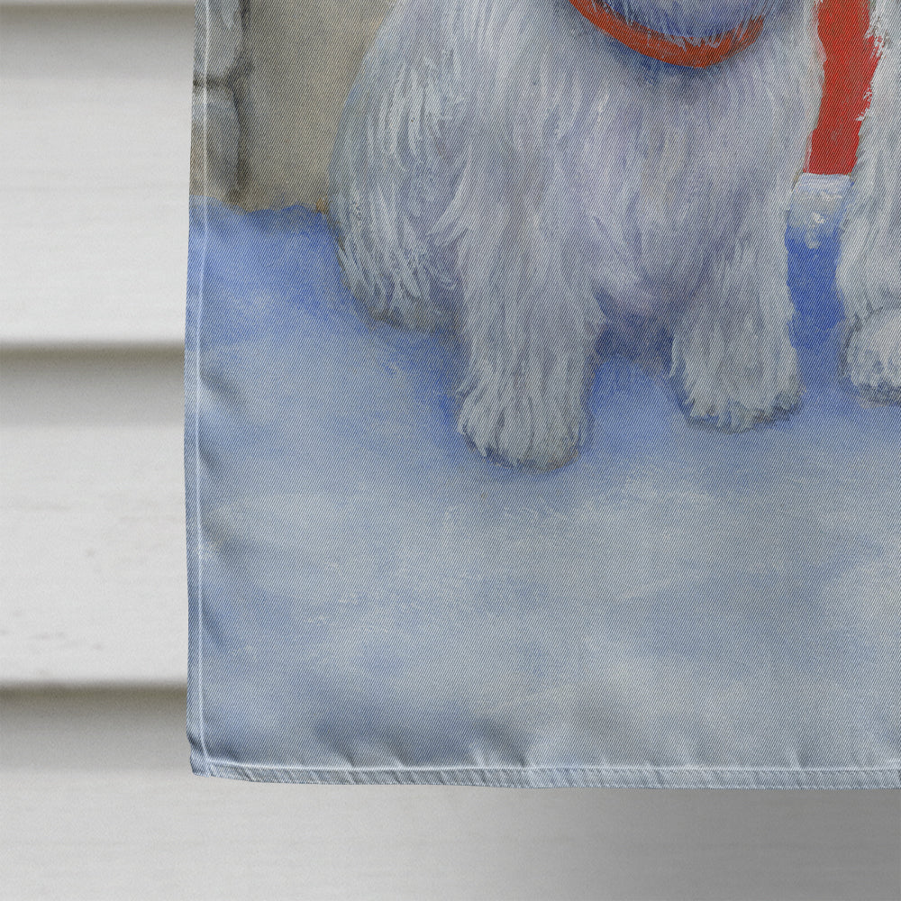 Red Gate Westies House Flag 28x40 Porch Sleeve Pole Decorative Outside Yard Banner Artwork Wall Hanging, Polyester