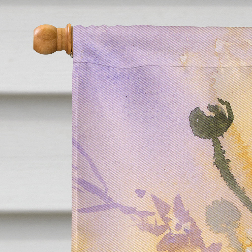 Daisies by Maureen Bonfield House Flag 28x40 Porch Sleeve Pole Decorative Outside Yard Banner Artwork Wall Hanging, Polyester