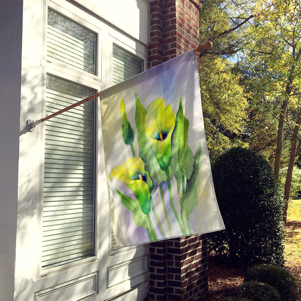 Lillies by Maureen Bonfield House Flag 28x40 Porch Sleeve Pole Decorative Outside Yard Banner Artwork Wall Hanging, Polyester
