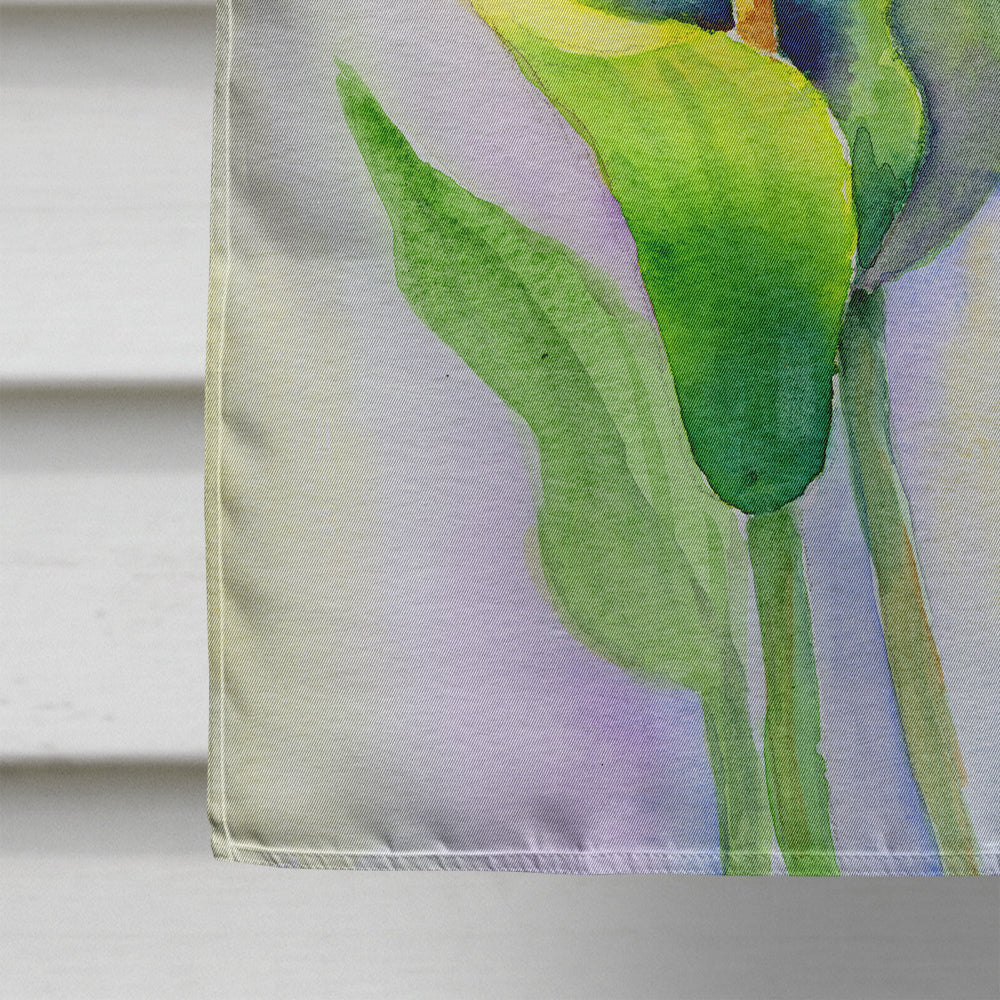 Lillies by Maureen Bonfield House Flag 28x40 Porch Sleeve Pole Decorative Outside Yard Banner Artwork Wall Hanging, Polyester