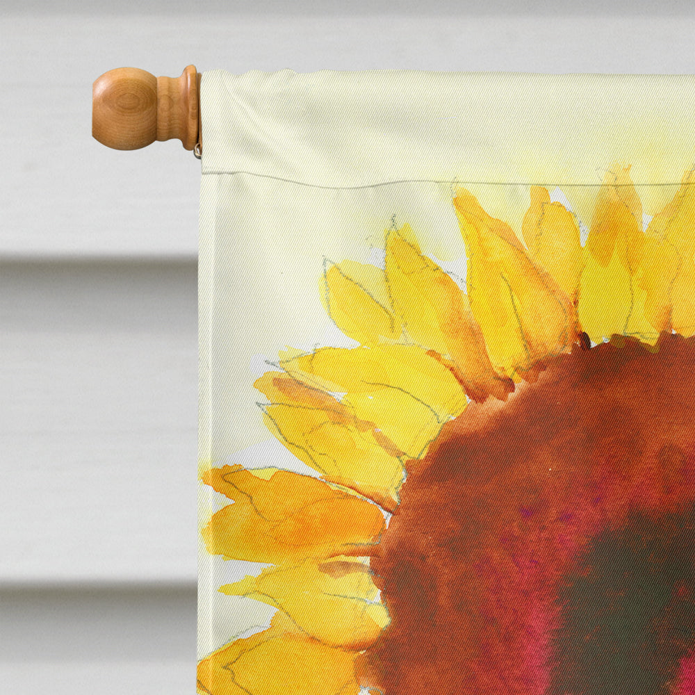 Autumn Flowers I by Maureen Bonfield House Flag 28x40 Porch Sleeve Pole Decorative Outside Yard Banner Artwork Wall Hanging, Polyester