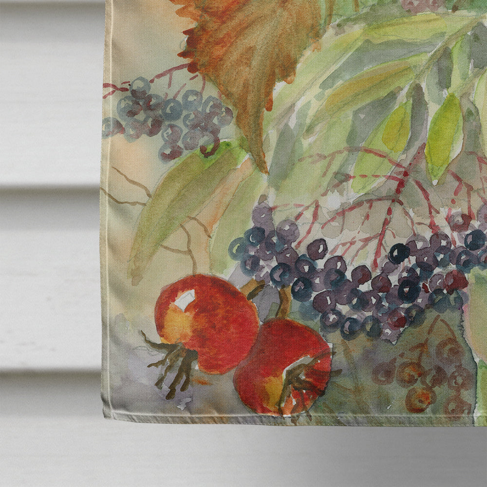 Autumn Flowers I by Maureen Bonfield House Flag 28x40 Porch Sleeve Pole Decorative Outside Yard Banner Artwork Wall Hanging, Polyester