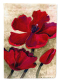 Red Tulip by Maureen Bonfield House Flag 28x40 Porch Sleeve Pole Decorative Outside Yard Banner Artwork Wall Hanging, Polyester